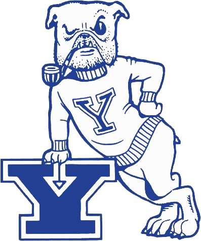 Yale Bulldogs 1972-1995 Primary Logo iron on transfers for T-shirts